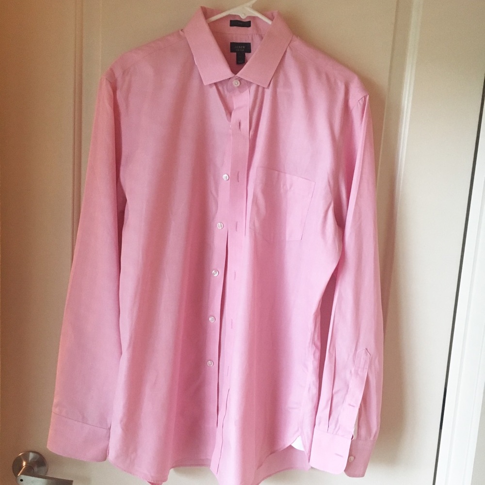 J Crew pink button down